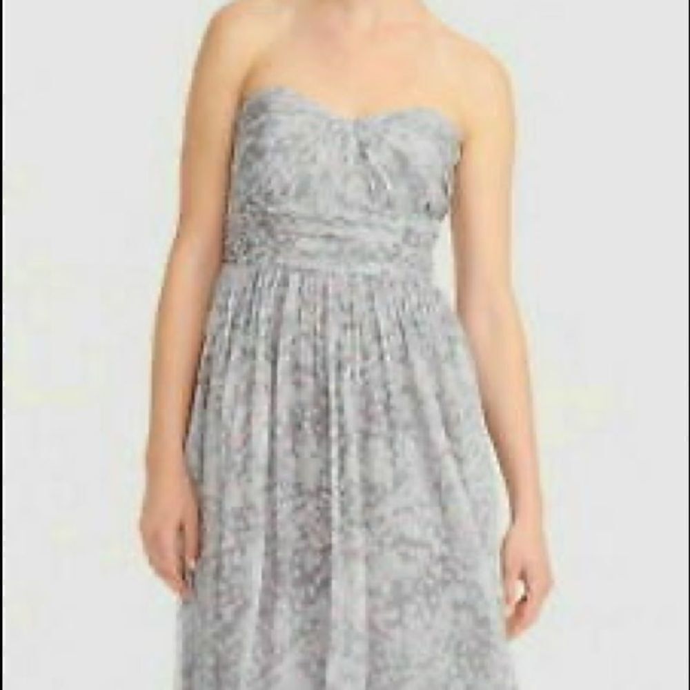 J CREW cocktail dress Pink and gray chiffon